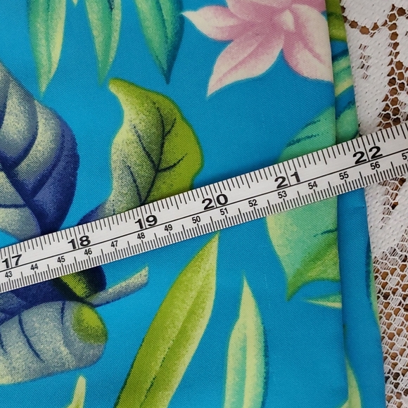 Vintage GORGEOUS! Tropical Skirt Set sz 12 - Picture 7 of 15